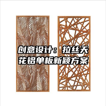 创意设计:拉丝天花铝单板新颖方案